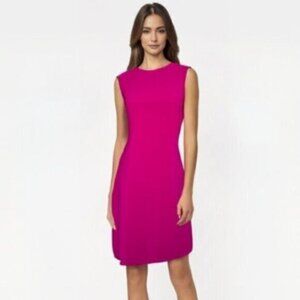 Lauren Ralph Lauren Pink Crepe A-Line Mini Dress